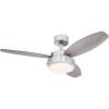Westinghouse 7221600 Alloy Ceiling Fan, 42 Inch(Brushed Nickel w/ Weathered Oak Blades)
