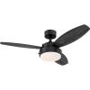 Westinghouse 7221600 Alloy Ceiling Fan, 42 Inch(Matte Black)