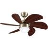 Westinghouse 7224000 Turbo Swirl Indoor Ceiling Fan with Light, 30 Inch, Brushed Nickel(Antique Brass)