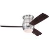 Westinghouse 74004B00 Contemporary Halley, Smart WiFi Ceiling Fan Compatible with Amazon Alexa and Google Home with LED Light, Indoor/Outdoor, 44 Inch, Black-Bronze Finish, Frosted Opal Glass(Brushed Nickel)
