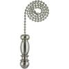 Westinghouse 7710300 Pendant Pull Chain, Brushed Nickel, White