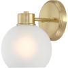 Westinghouse Dorney Transitional Style 3 Light Wall Fixture, Brushed Nickel(Champagne Brass)