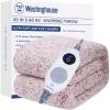 Westinghouse Electric Blanket Throw Size, Soft Plush Sherpa Heated Blanket with 6 Heating Levels & 2-10 Hours Auto-Off, Machine Washable, 50×60 inches, Rust(Rust)