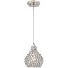 Westinghouse Lighting 6103700 Kelcie One-Light Indoor Mini Pendant, Brushed Nickel Finish Crystal Jewel Shade
