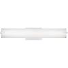 Westinghouse Lighting 6112100 Ashwin Transitional One-Light, 25 Watt Dimmable LED Indoor Wall Fixture with Color Temperature Selection, Brushed Nickel Finish, White Frosted Shade