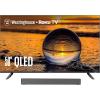 Westinghouse QLED TV and 2.0 Compact Mini Sound Bar – 50 Inch Smart Television and 120W Surround Sound System