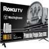 Westinghouse Roku TV – 40 Inch Smart TV, FHD QLED Television w/Dolby Digital+, Wi-Fi & Mobile App Connectivity, Flat Screen, Bluetooth, Compatible w/Apple AirPlay, Alexa, & Google Assistant(40 Inch QLED TV)