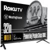 Westinghouse Roku TV – 40 Inch Smart TV, FHD QLED Television w/Dolby Digital+, Wi-Fi & Mobile App Connectivity, Flat Screen, Bluetooth, Compatible w/Apple AirPlay, Alexa, & Google Assistant(32 Inch – HD QLED)