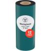 Westinghouse Thermal Transfer Ribbon, 4.33″ x 243′, 0.5″ Core, Premium Wax Resin Enhanced Ink Side Out Wax Ribbon for Thermal Printers, Black, 1 Roll, Compatible with Zebra GC420t, GK420t, GX420t(4.33 IN x 233 FT (Pack of 12))