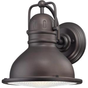 6204600 Orson One-Light Dimmable LED Outdoor Wall Fixture, Oil Rubbed Bronze Finish with Frosted Prismatic Lens(Black)