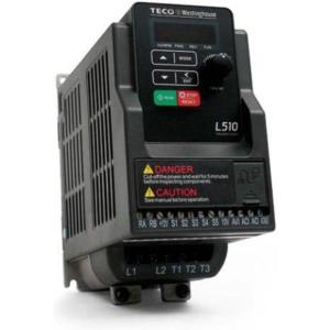 Teco Variable Frequency Drive, 1 HP, 115 Volts 1 Phase Input, 230 Volts 3 Phase Output, L510-101-H1, VFD Inverter for AC motor control