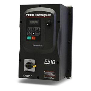 Teco Variable Frequency Drive, 3 HP, 230 Volts 3 Phase Input, 230 Volts 3 Phase Output, NEMA 4/4X/12, E510-203-HN4R-U, Indoor, Medium Duty VFD Inverter for AC motor control