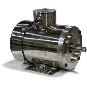 Teco WP0022C, 2 HP, 3600 RPM, TEFC, 145TC Frame, 208/230/460 Volt, 3 PH, Stainless Steel Washdown, Footed C-Face AC Electric Induction Motor