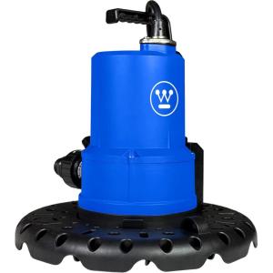 Westinghouse – 1/4 HP Pool Cover Pump, Automatic Submersible Pump with 25ft Power Cord, 1800 GPH Water Removal for Pool, Hot Tubs