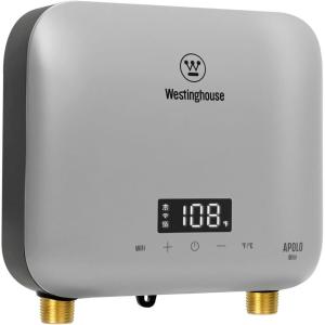 Westinghouse 11kW 240V Tankless Water Heater Electric, Up to 2.6 GPM Instant Hot Water Heater, 1-3 Point of Use Hot Water, Wi-Fi Enabled, APOLO-11k(Mini-6.5kW-G)