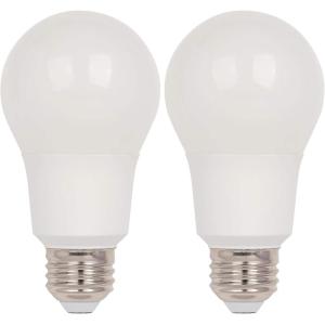Westinghouse 5077100 9 Watt (60 Watt Equivalent) Omni A19 Dimmable Cool White LED Light Bulb, Medium Base(1 Count (Pack of 2))