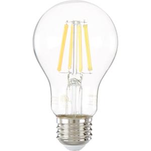 Westinghouse 5316500 6.5 Watt (60 Watt Equivalent) A19 Dimmable Clear Filament LED Light Bulb, Medium Base, Single(2700k Clear)