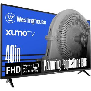 Westinghouse 55-inch Smart TV, 4K UHD Xumo TV w/ HDR10, Voice Remote, Dolby Vision, Dolby Atmos, Edgeless, Flat Screen LED Television w/Bluetooth, Apple AirPlay, Wi-Fi & Mobile Connectivity(40 Inch – FHD)