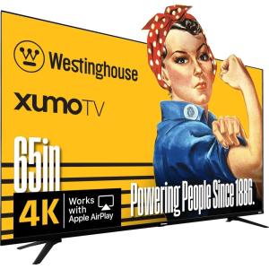 Westinghouse 55-inch Smart TV, 4K UHD Xumo TV w/ HDR10, Voice Remote, Dolby Vision, Dolby Atmos, Edgeless, Flat Screen LED Television w/Bluetooth, Apple AirPlay, Wi-Fi & Mobile Connectivity(65 Inch – UHD)