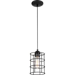 Westinghouse 6100600 Adjustable Industrial Cage One-Light Indoor Mini Pendant, Bronze(1-Pack)