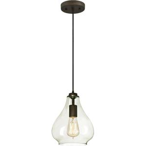 Westinghouse 6102600 Adjustable Mini Pendant, One-Light, Black(Black)