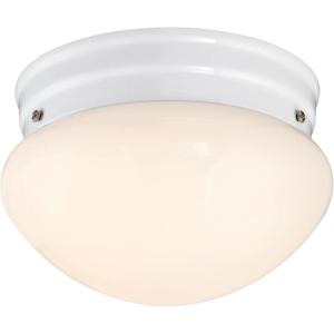 Westinghouse 6107100 7-1/4-Inch LED Indoor Flush Mount Ceiling Fixture, White Finish with White Opal Glass(White with LED)