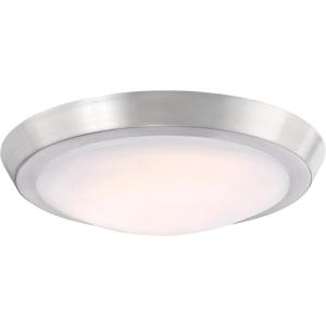 Westinghouse 6107300 11-Inch LED Indoor Flush Mount Ceiling Fixture, Brushed Nickel Finish with Frosted Acrylic Shade(Brushed Nickel)