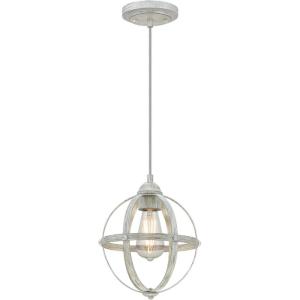 Westinghouse 6110700 Stella Mira Vintage One-Light Indoor Mini Pendant Light Antique Ash Finish, Brushed Nickel(Antique Ash and Brushed Nickel)