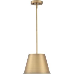 Westinghouse 6111600 Derose Transitional One-Light Indoor Pendant Light Brushed Nickel Finish(Brushed Brass)