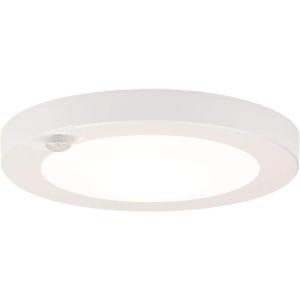 Westinghouse 6111800 6 Inch 7 Watt Energy Star LED Indoor Flush Mount Ceiling Light Fixture with Motion Sensor, 4000K, White Finish, White Frosted Shade((Pack of 1))