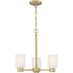 Westinghouse 6115400 Sylvestre Transitional Three-Light Indoor Chandelier, Matte Black Finish, Clear Glass(Brushed Nickel)