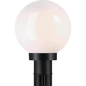 Westinghouse 6123000 Traditional One Light Post-Top Lantern, Black Finish, Opal Acrylic Globe