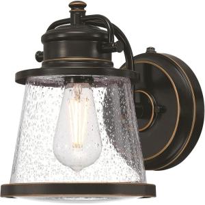 Westinghouse 6204000 Emma Jane One-Light Outdoor Wall Lantern, 1-Pack, Amber Bronze(Amber Bronze)