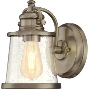 Westinghouse 6204000 Emma Jane One-Light Outdoor Wall Lantern, 1-Pack, Amber Bronze(Antique Brass)