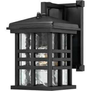 Westinghouse 6204500 Caliste 1 Light Outdoor Wall Lantern with Dusk to Dawn Sensor, Textured Black(Black)