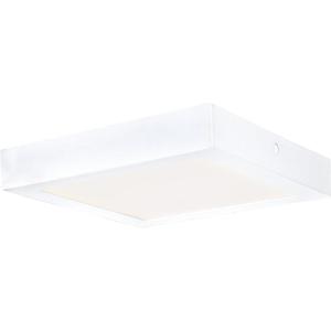 Westinghouse 6205000 8-7/8-Inch Square LED Indoor Flush Mount Ceiling Fixture, White Finish with Frosted Polycarbonate Panel