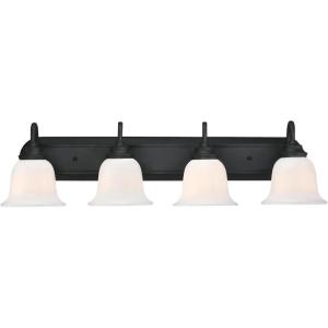 Westinghouse 6301900 Harwell Brushed Nickel Four-Light Indoor Wall Fixture(Matte Black)