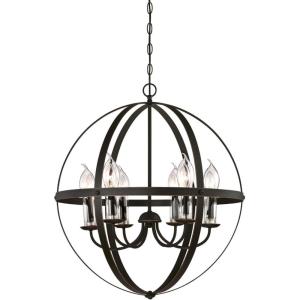Westinghouse 6339000 Stella Mira Six-Light Outdoor Chandelier, Oil Rubbed Bronze(ORB 6 Light)