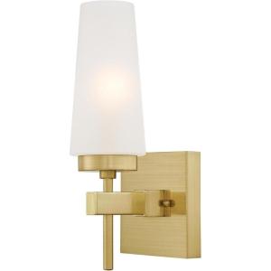 Westinghouse 6352700 Chaddsford Six-Light Indoor, Champagne Brass Finish with Frosted Glass Chandelier(White)
