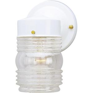 Westinghouse 6687800 Westinghouse #66878 White Jelly Jar Fixture, No Size