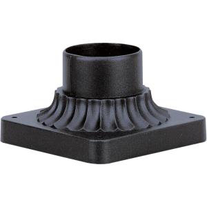 Westinghouse 6790100 Pedestal Mount for Post Lantern, Textured Black Finish on Cast Aluminum(1 Count (Pack of 1))