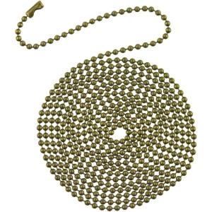 Westinghouse 7710900 12′ Beaded Chain with Connector and Antique Brass Finish