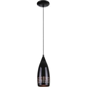 Westinghouse Lighting 6101300 Contemporary One-Light Adjustable Mini Pendant with Perforated Metal Shade, Brushed Nickel Finish(Black)