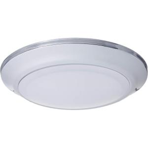 Westinghouse Lighting 6322600 Large LED Indoor/Outdoor Dimmable Surface Mount Wet Location, Chrome Finish with Frosted Lens,(Chrome)