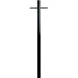 Westinghouse Lighting 6695500 Lantern Post with Ground Convenience Outlet and Dusk to Dawn Sensor, Black Finish on Steel