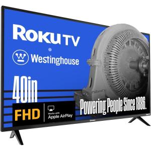 Westinghouse Roku TV – 42 Inch Smart TV, 1080P FHD Television with Wi-Fi Connectivity and Mobile App, Flat Screen, Bluetooth, Compatible with Apple AirPlay, Alexa and Google Assistant(40 Inch)