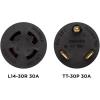 Westinghouse 30132A Generator Plug Adapter, TT-30P to L14-30R