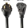Westinghouse 3013425C 25′ Generator Cord, 30A 120V TT-30P to TT-30R(25′ Cord: 30A L5-30P to TT-30R)