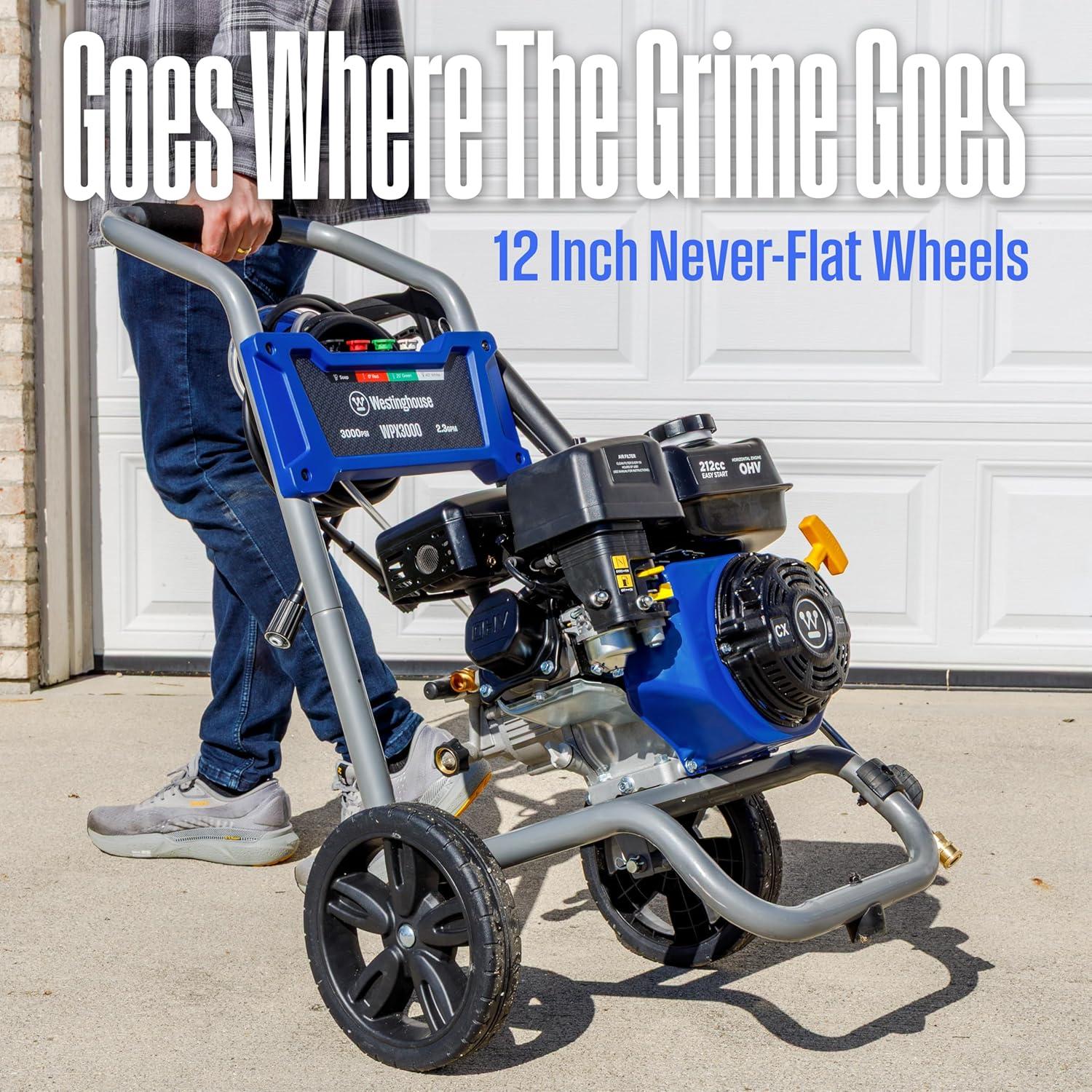 image:imageWestinghouse WPX2700 Gas Pressure Washer 2700 PSI and 23 Max GPM Onboard Soap Tank Spray Gun and Wand 5 Nozzle Set for CarsFencesDrivewaysHomesPatiosFurniture3000 Max PSI