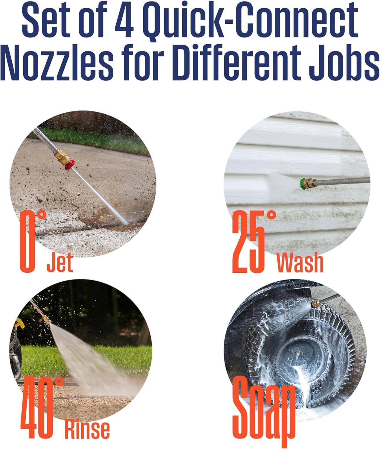 image:imageWestinghouse WPX2700 Gas Pressure Washer 2700 PSI and 23 Max GPM Onboard Soap Tank Spray Gun and Wand 5 Nozzle Set for CarsFencesDrivewaysHomesPatiosFurniture3000 Max PSI